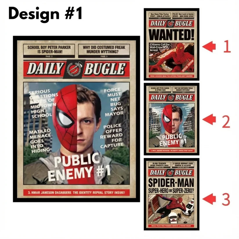 Daily Bugle 3D — plakat kolekcjonerski Spider Hero